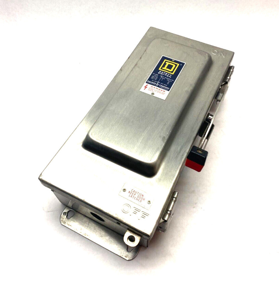 Square D HU362DS-EI Stainless Steel Heavy Duty Safety Switch Series E1 600V 60A