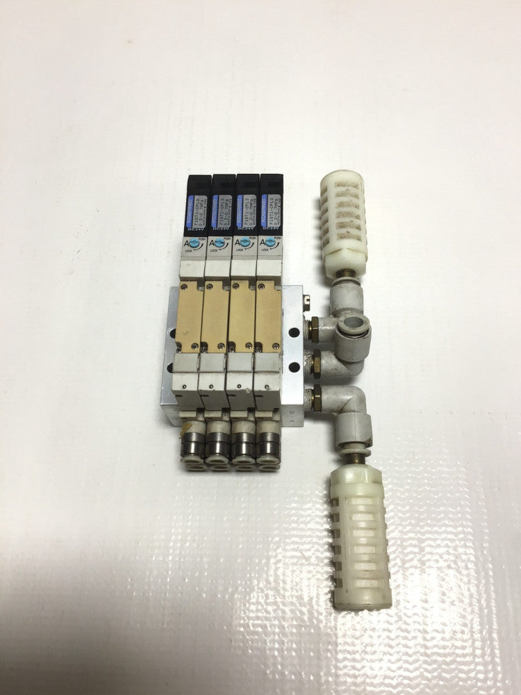 Koganei F10M4AJ - F10T1-CPL3 Solenoid Valve Bank 0.2-0.7MPa (Set of 2)