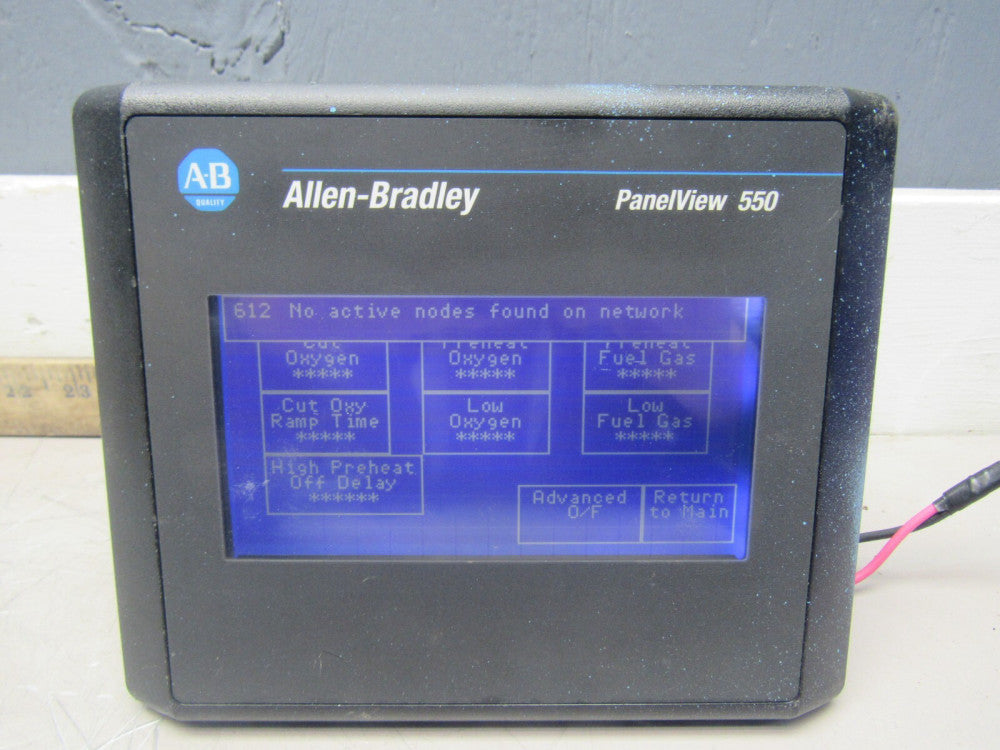 ALLEN BRADLEY PANELVIEW-550 2711-T5A2L1X SER-B TOUCH PANEL NICE USED TAKEOUT !!
