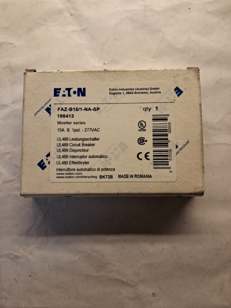 EATON CORPORATION FAZ-B15/1-NA-SP CIRCUIT BREAKER