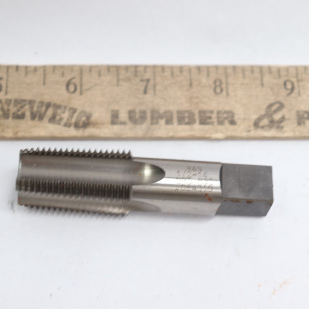 MSC Standard Pipe Tap 4 Flutes High Speed Steel 1/2-14 NPT 05959267