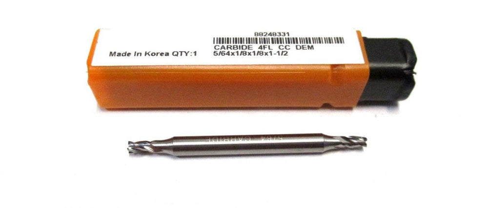 NEW (88248331) 5/64 x 1/8 x 1/8 x 1-1/4 4-Flute CE DE RH Carbide Square End Mill