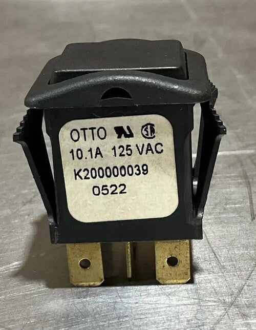 OTTO - ROCKER SWITCH - 120/250VAC - 10.1A - 6 TERMINAL - K200000039 Nos Surplus
