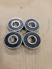 6201-2RS 6201-RS Rubber Sealed Ball Bearings Lot Of 4