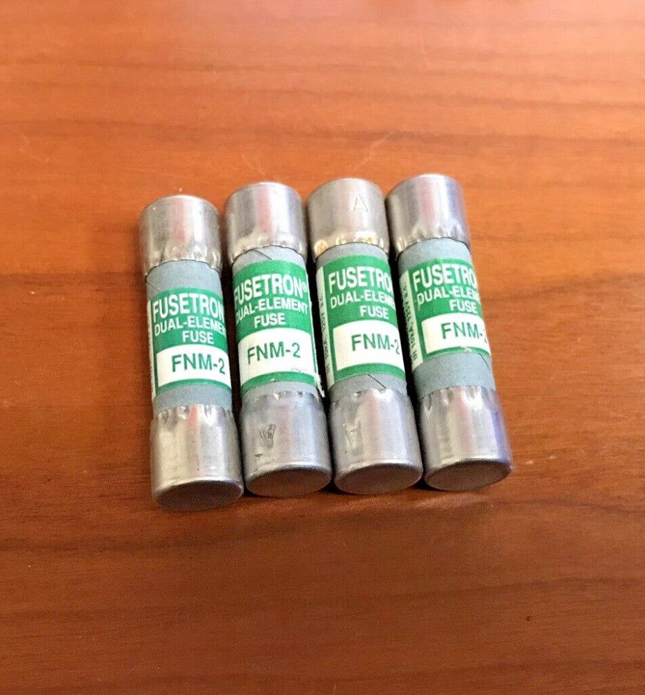 (Lot of 4) Bussmann FUSETRON FNM-2 2A 250V Fuse