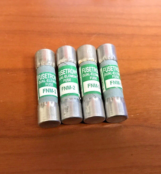 (Lot of 4) Bussmann FUSETRON FNM-2 2A 250V Fuse