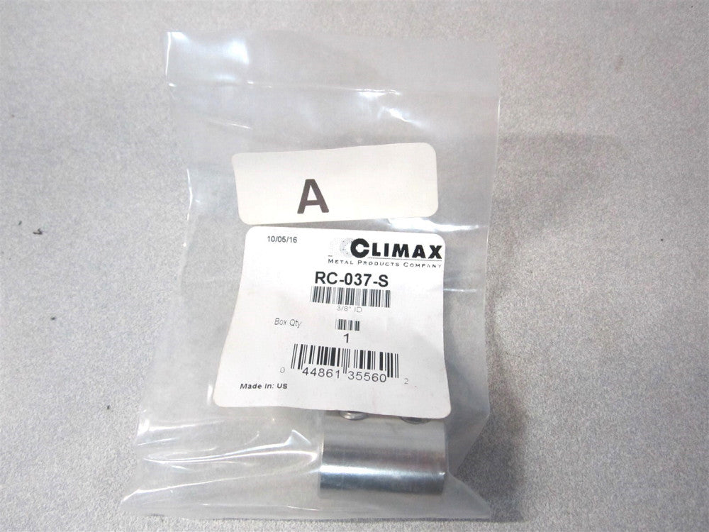 Climax (RC-037-S) 3/8" x 3/4" x 1" Stainless Steel Set Screw Rigid Coupling