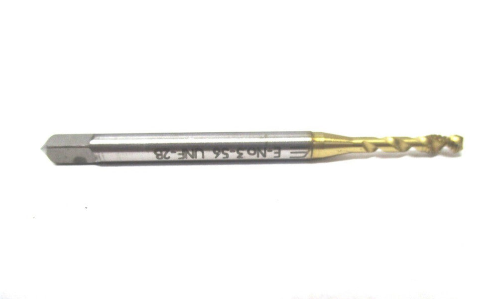 Emuge (BU513700.5036) #3-56 UNF 2B 2-Fl RH Cobalt Bottom Spiral Flute Tap - 3 PC