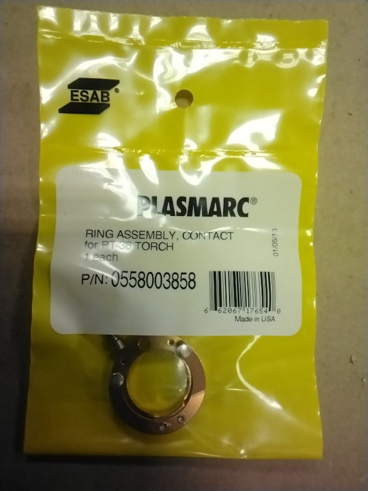 ESAB 0558003858 PLASMA CONTACT RING ASSEMBLY FOR PT-36