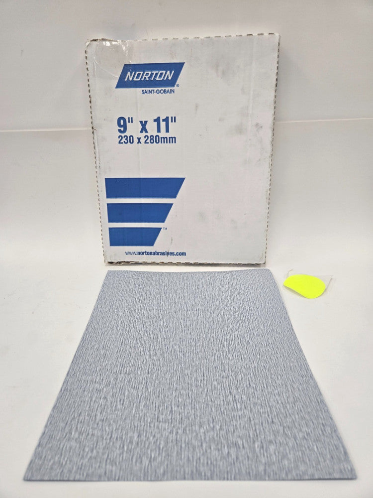 NORTON* 9" X 11" *ALUMINIUM OXIDE*P400 GRIT* ****LOT OF 50
