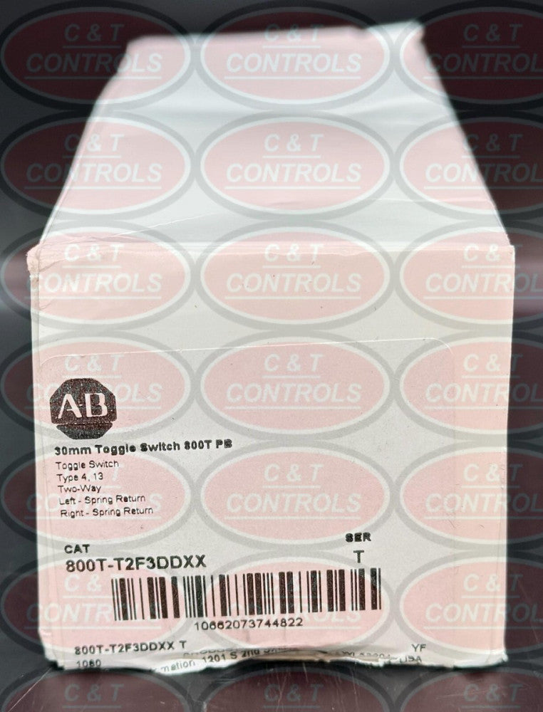 Allen Bradley 800T-T2F3DDXX Two Way Toggle New In Box USA Stock