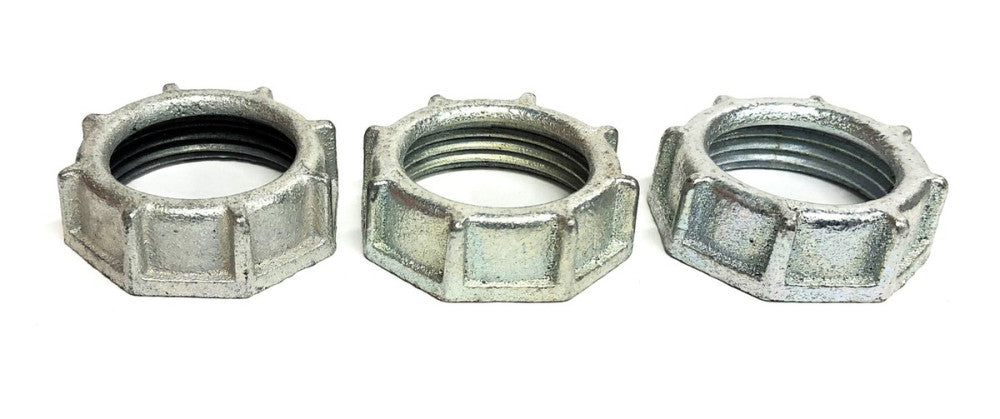 Unbranded Metallic Conduit Bushing 1 Inch NPT [Lot of 3] NOS