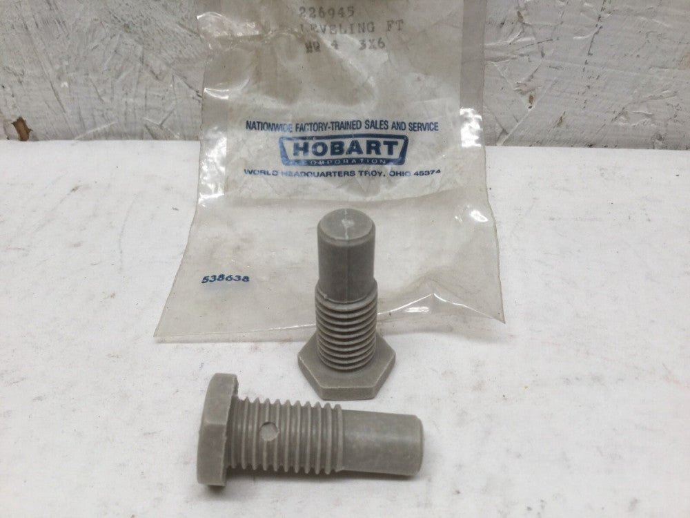 Hobart 226945 Leveling Foot 00-226945 OEM (Lot of 2)