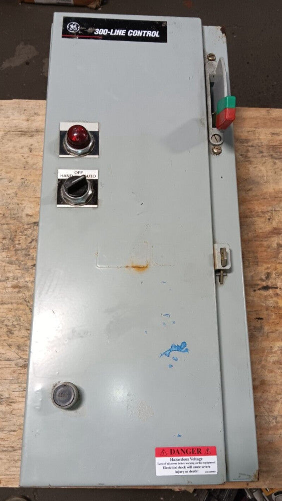 GE CR308BT93RA1NALJA SIZE 0 FUSIBLE COMBINATION STARTER 18 AMP 600V 120V COIL