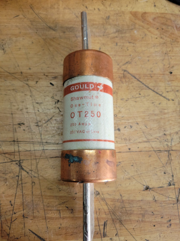 1 GOULD SHAWMUT OT 250 Amp, 250V, Class K5, Ferraz OT250, OT 250A NEW OLD STOCK 