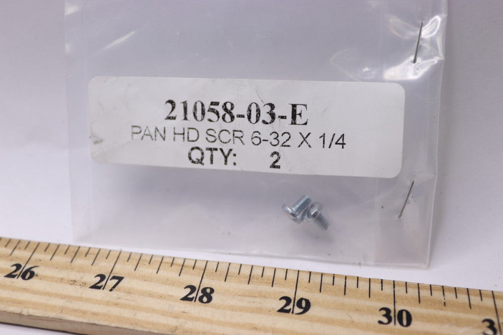 (2-Pk) Everbilt Machine Screw Phillips Flat Head Zinc Plated #6-32" x 1/4"