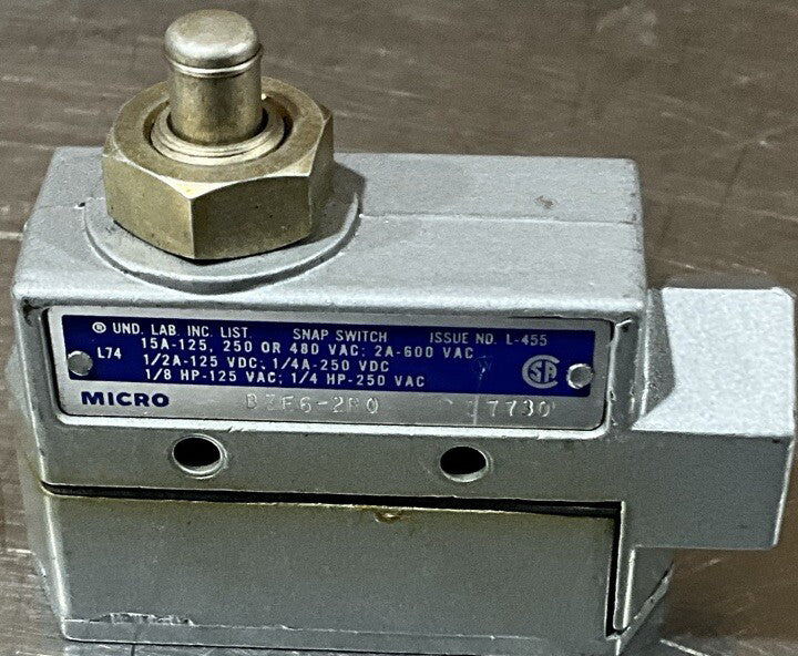 HONEYWELL MICRO SWITCH BZE6-2RQ ACTUATOR STYLE LIMIT SWITCH BZE62RQ Nos Surplus