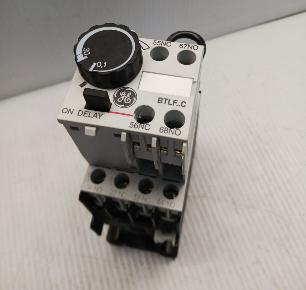 New Takeout Ge BTLF.C Pneumatic Timer Module w/ RL4RA022T Contactor 480v Coil
