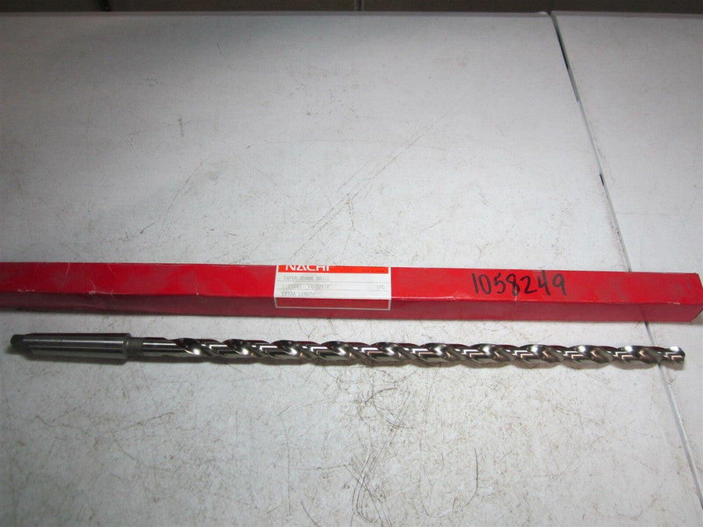 Nachi (1058249) 17/32" Size, 2MT 118° High Speed Steel Taper Shank Drill