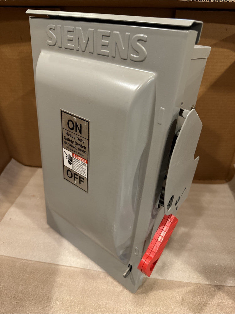 Siemens Heavy Duty 60 Amp 240-Volt 2-Pole Outdoor Fusible Safety Switch Neutral