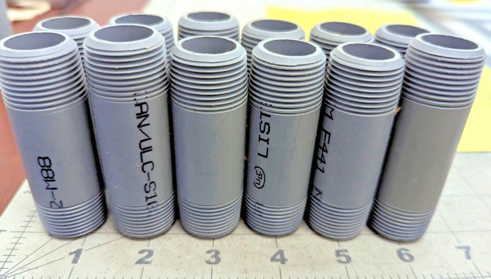 (12) 3/4" x 3" Schedule 80 CPVC Nipple 9207-030 883-030 6810K53 [A3B5]