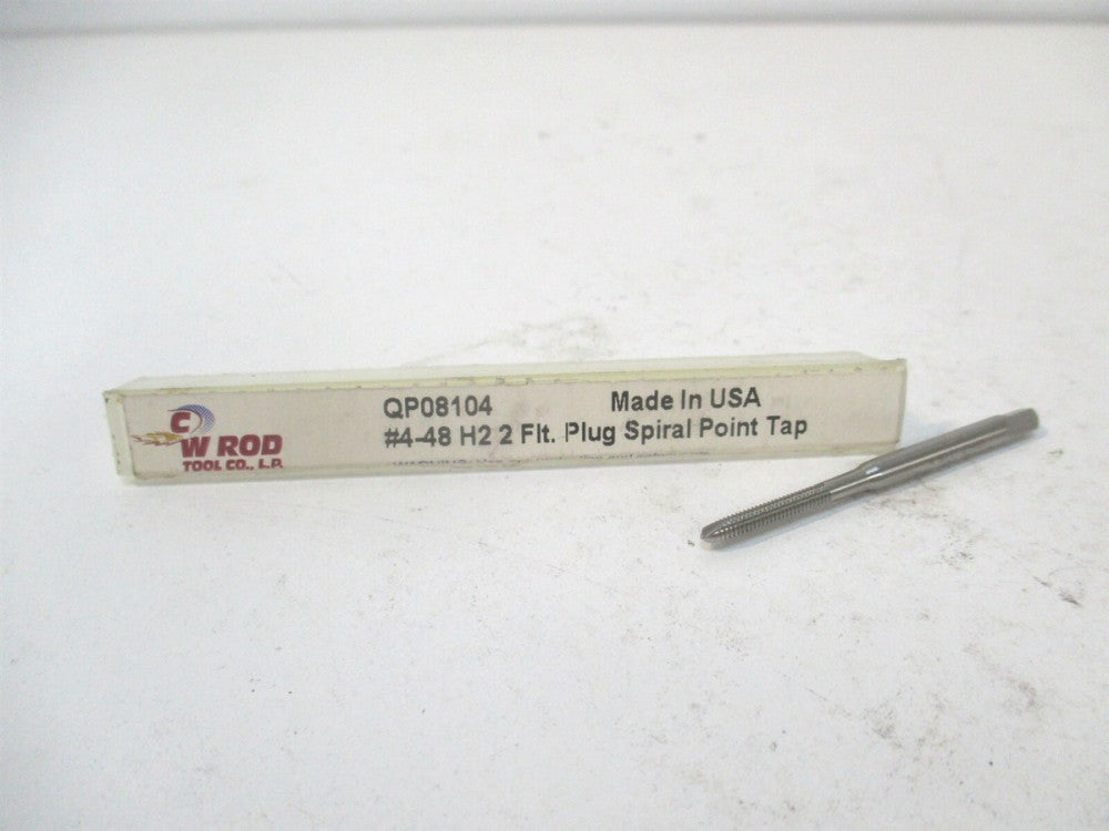 W Rod (QP08104) #4-48 2B/3B 2-Flute HSS RH Spiral Point Tap 