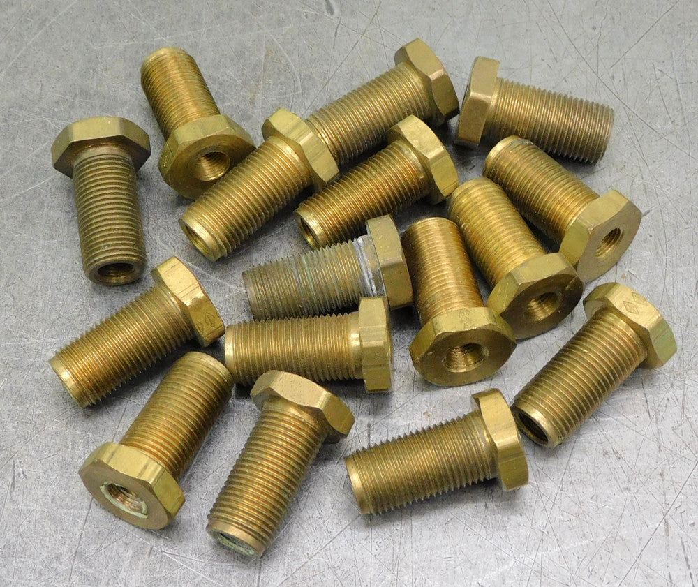 Brass Hex Bushing Reducer Bulk Head Fitting  3/8" x 1/8" NPT Lot of (16)