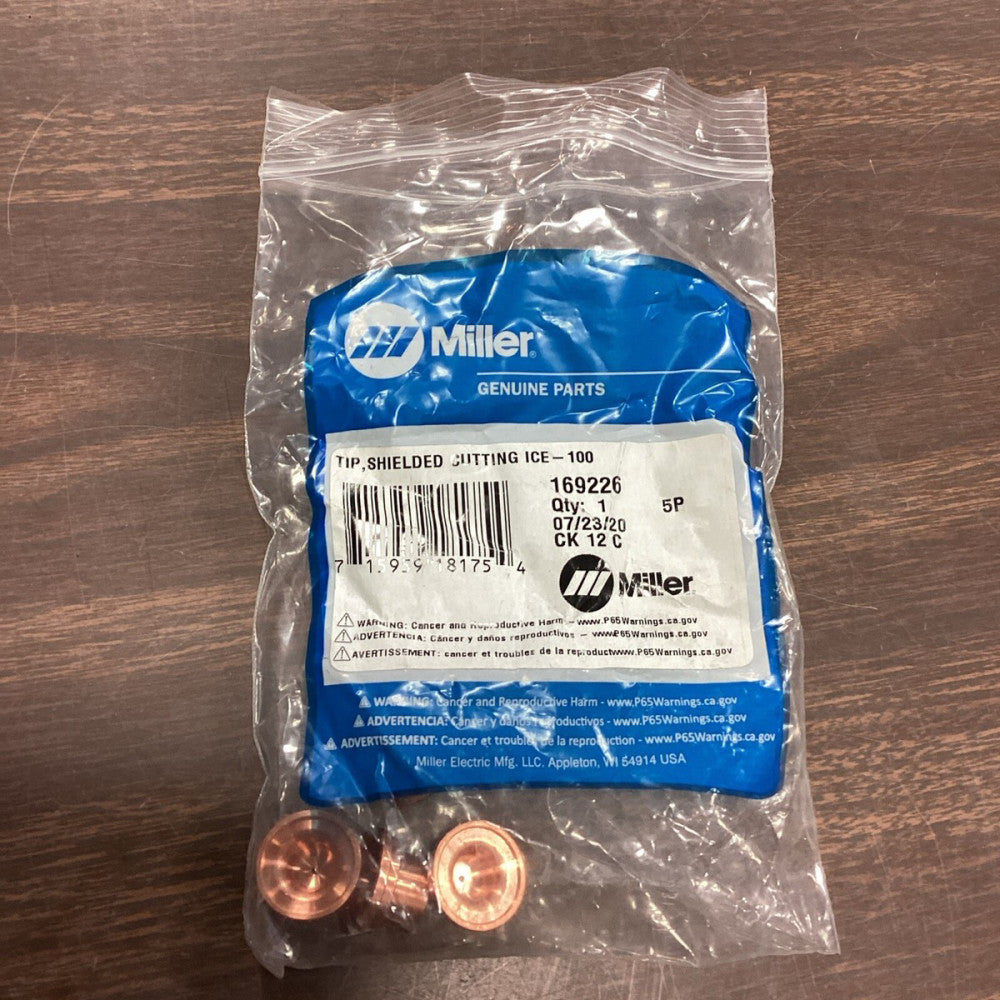 Miller Electric, 169226, Shielded Tip, 100 AMP, For ICE 100M, PK5
