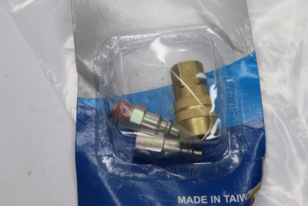 Industrial Pneumatic Coupling Plug Set 145 PSI 1/4" Body x 1/4" NPT 80219629