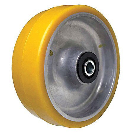 Zoro Select P-Ua-080X020/050R Caster Wheel,1500 Lb. Load,Green Wheel