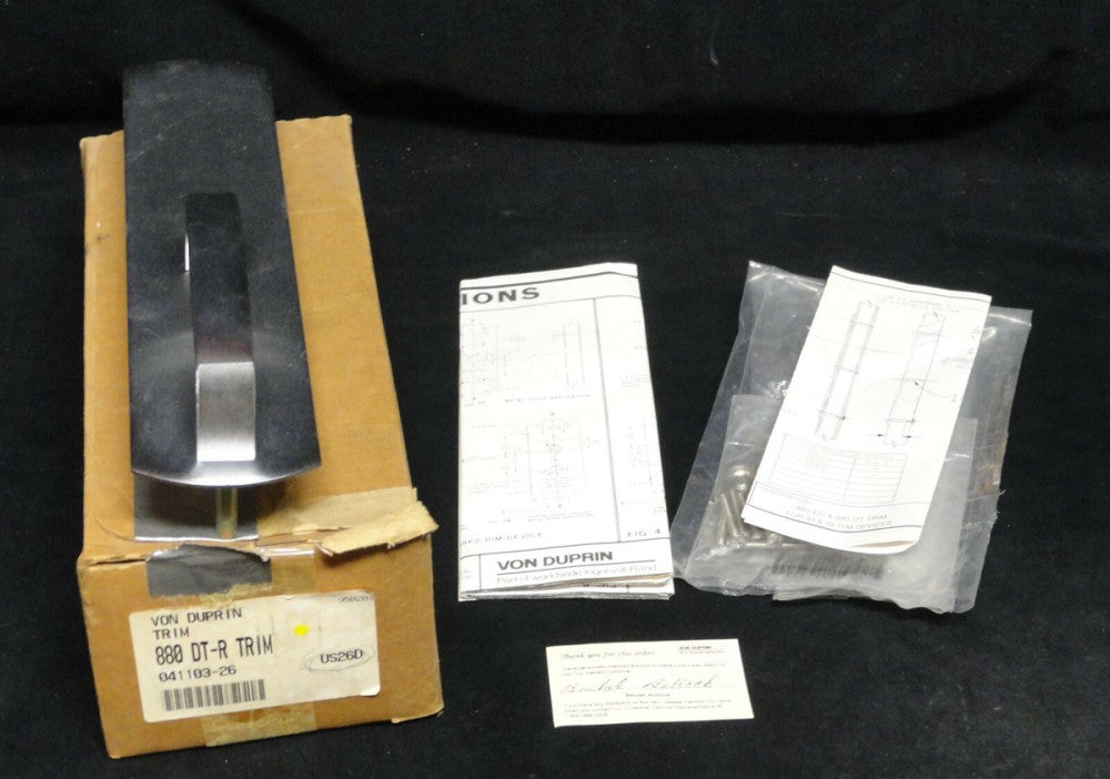 Von Duprin ~ 880 DT-R TRIM ~ US26D ~ 0441103-26 ~ NEW ~ Rim Device
