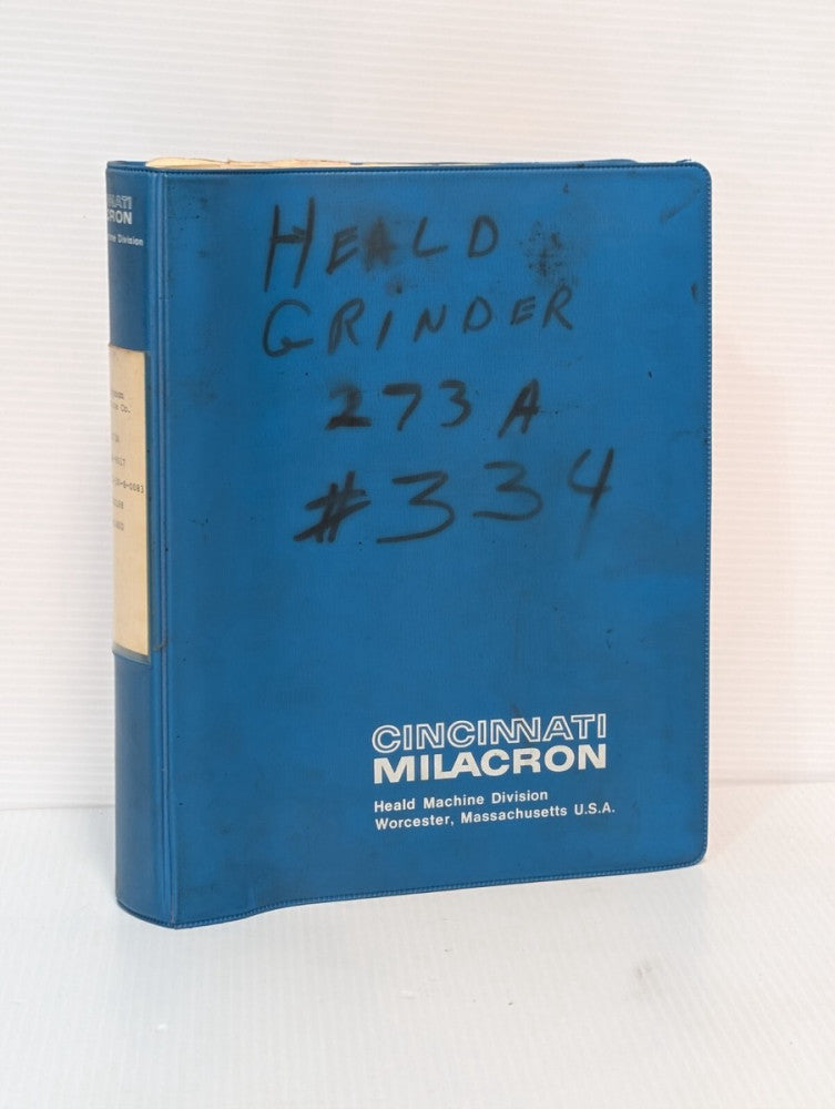 Heald 273A Universal Grinder Instruction Manual and Other Diagrams
