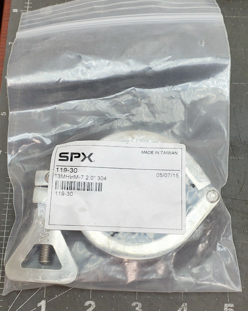 2” TRICLOVER SPX 119-30 13MHHM-7 STAINLESS STEEL SANITARY CLAMP [B4B4] 