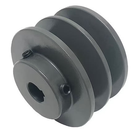 Zoro Select 2Bk80x1-3/16 V-Belt Pulley,7.75 In Out Dia.,Cast Iron