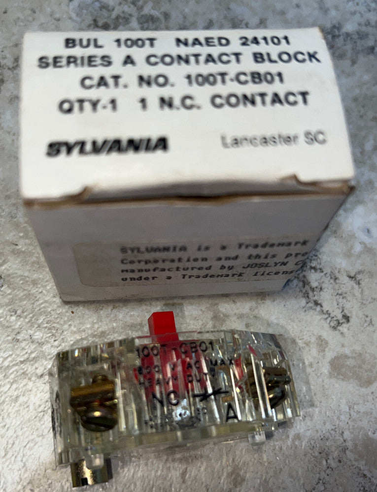 Joslyn Clark Sylvania 100T-CB01 Contact Block 100T CB01