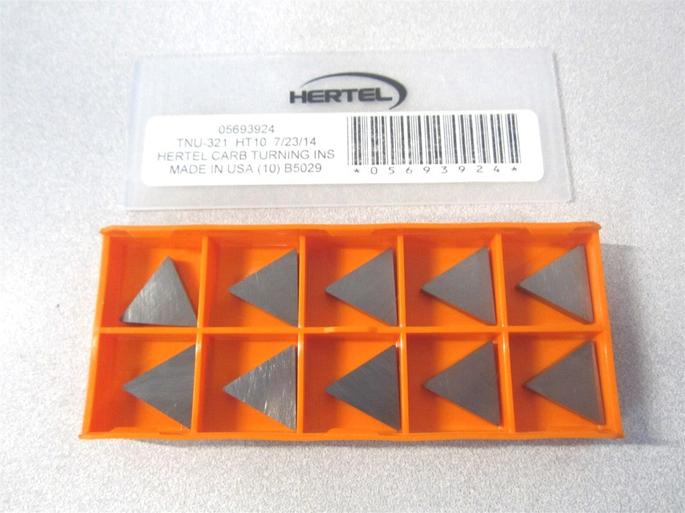 (1000304) TNU321 HT10 Carbide Triangle Turning Insert - Pack of 10 