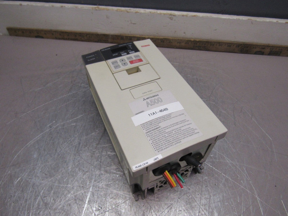 MITSUBISHI A500 FR-A540-2.2K-NA INVERTER 3PH 380-480V 3HP XLNT USED TAKEOUT !!