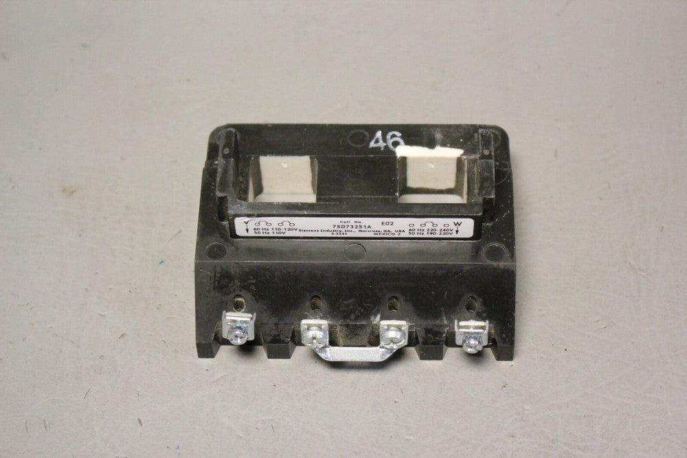 SIEMENS 75D73251A DUAL VOLTAGE COIL 110-120 V