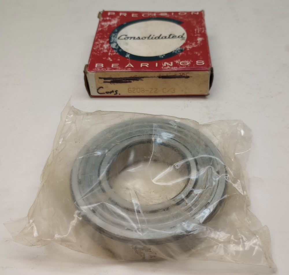 Consolidated 6208-ZZ-C3 Ball Bearing Deep Groove 40 x 80 x 18mm 6208-ZZ C/3