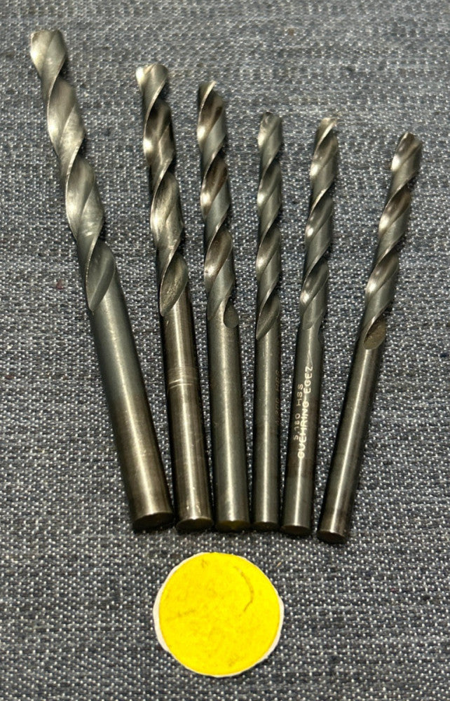 GUHRING RIGHT HAND 2 FLUTE HSS DRILL BIT  ASSORTED SIZES  LOT OF 6