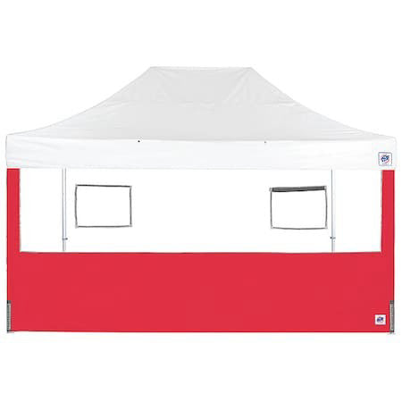 E-Z Up Sw3fb15fxtrd Food Booth Sidewall,Red,15 Ft W,15 Ft H