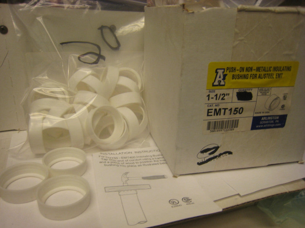 Lot of 20 yes 20  Arlington EMT150 Insulating Bushing 1 1/2in