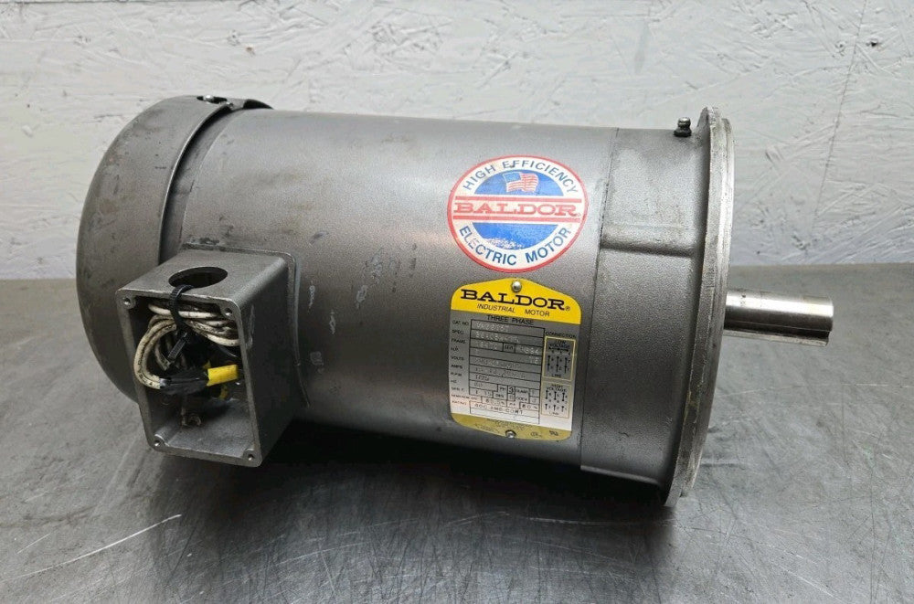 Baldor VM3615T 5hp AC Motor 1725 Rpm 3Ph 184TC 208-230/460v 60hz 36A03W415 Used