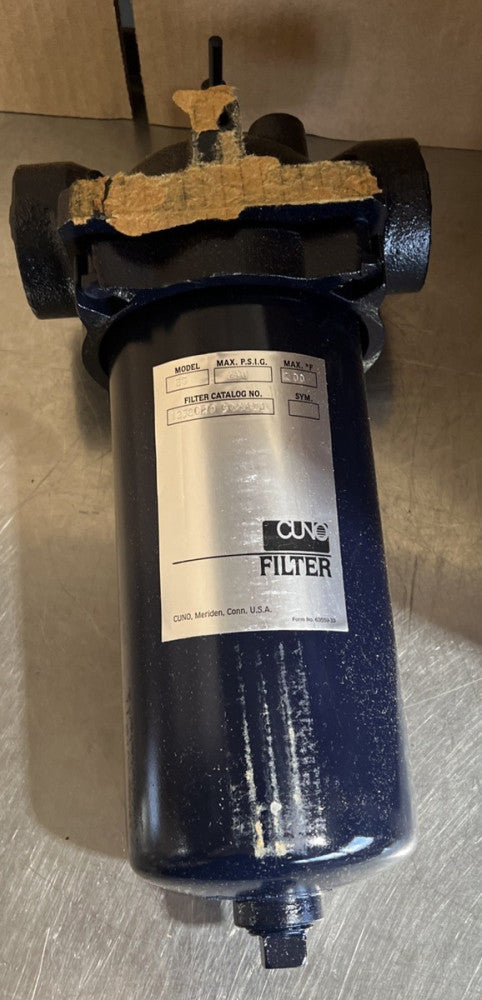 3M CUNO 1232029 500030 Model EG Self Cleaning Edge Filter Nos Surplus