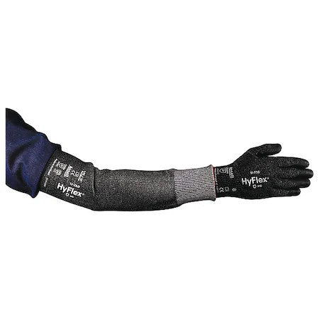 Ansell 11-280 Hyflex Gray Cut Resistant Sleeve,Hppe Material