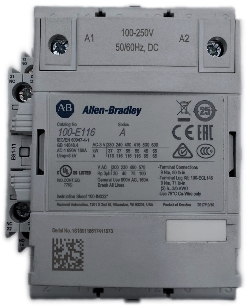 Allen-Bradley 100-E116 Contactor 