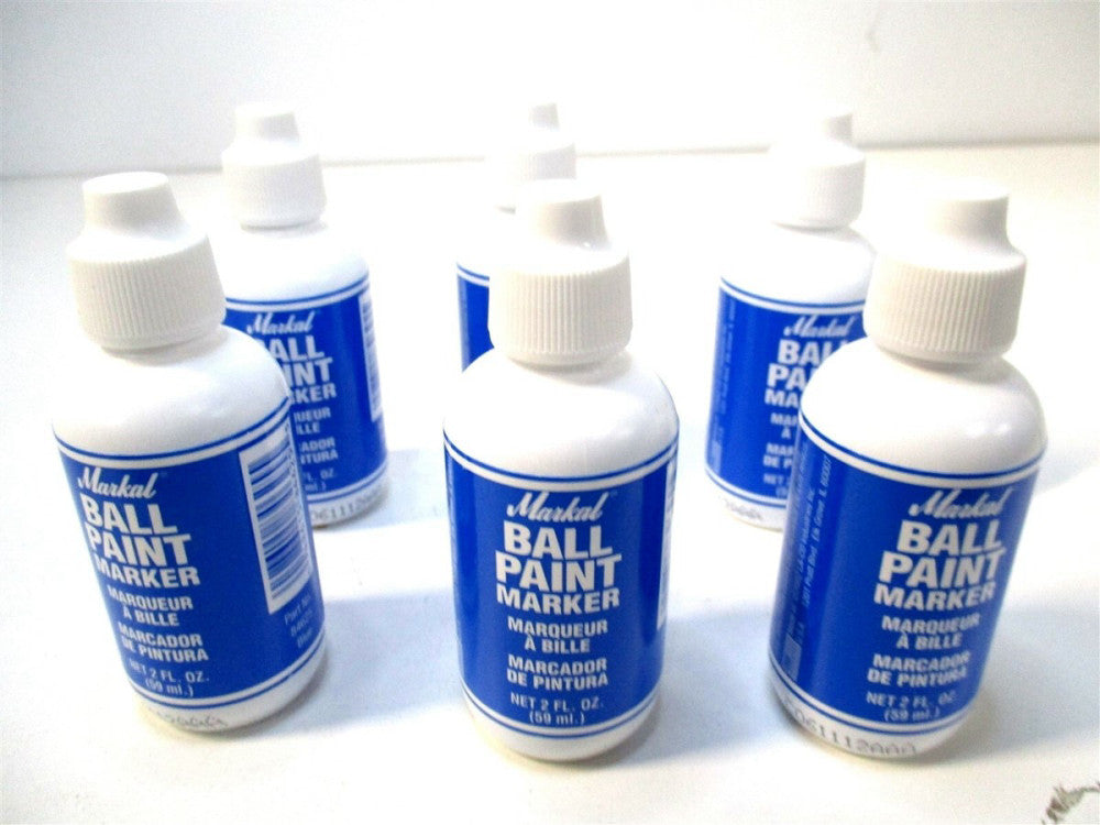 Markal (48625) 1/8" Bullet Tip Blue Permanent Paint Markers - 6 CT