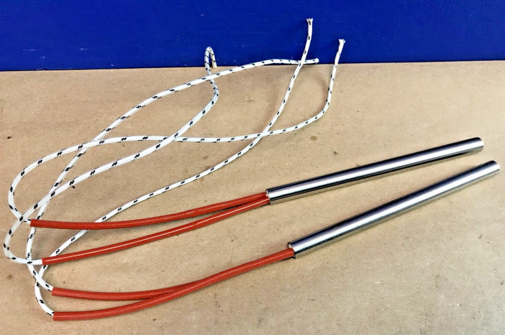 (Lot Of 2) Cartridge Heaters 20W, 110V, 8.5mm x 180mm