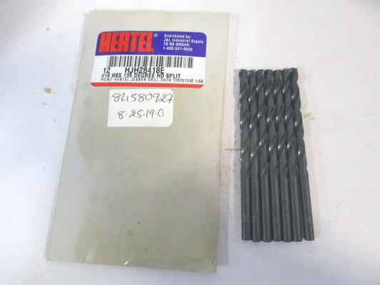 (84580927) #18 2-1/8 x 3-1/4 135° High Speed Steel Spiral Jobber Drill - Qty 7