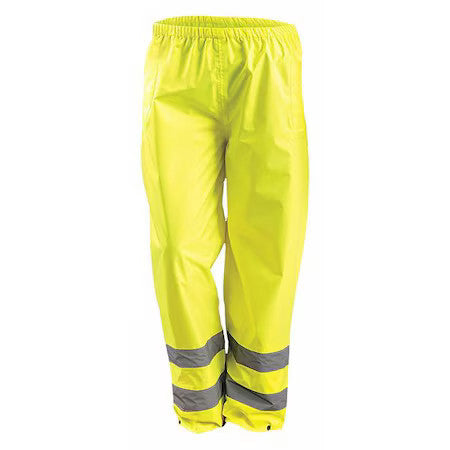 Occunomix Lux-Trpnt-Y5x Rain Pants,Yellow,5Xl,Fits Waist 60 To 62"